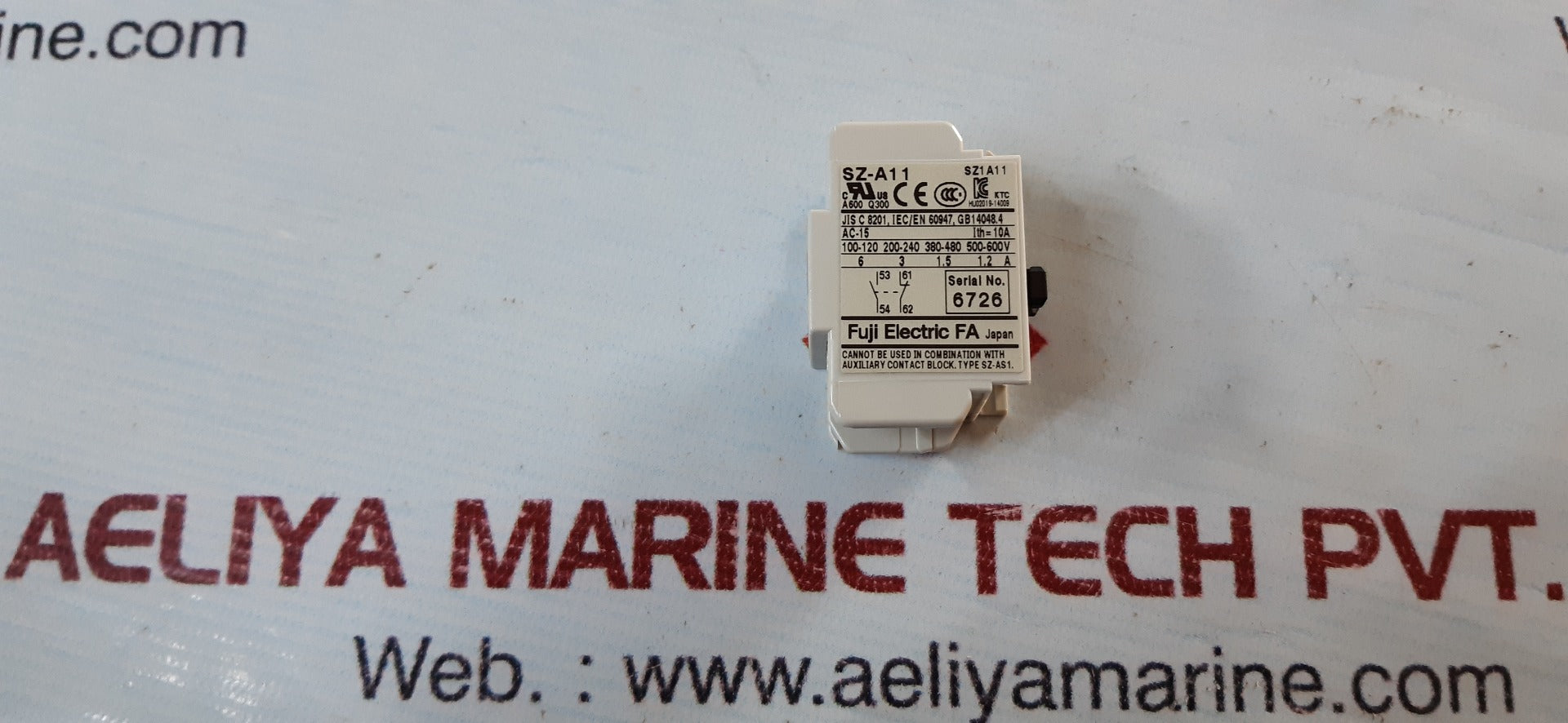 Lot of 5x fuji electric sz-a11 auxiliary contact block