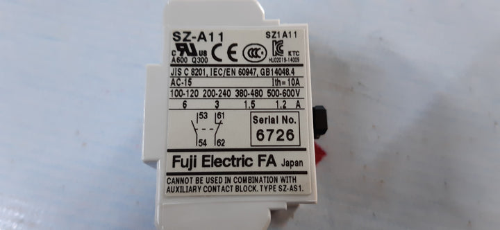 Lot of 5x fuji electric sz-a11 auxiliary contact block