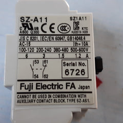 Lot of 5x fuji electric sz-a11 auxiliary contact block