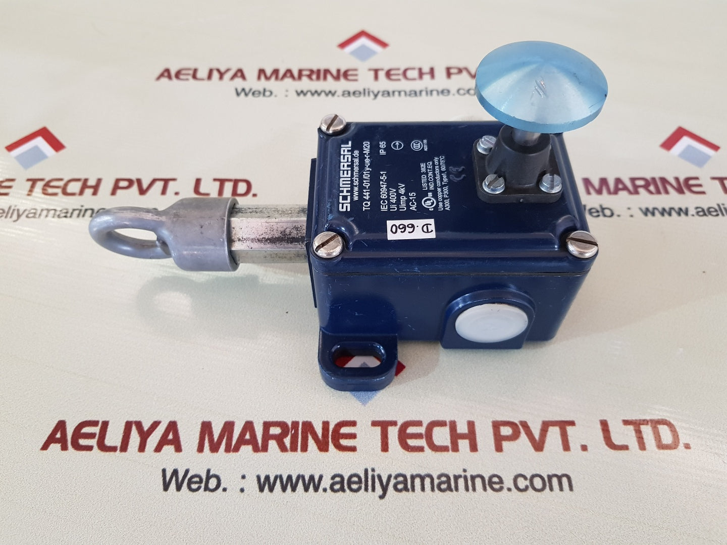 Schmersal tq 441-01/01y-ue-r-m20 pull wire switch