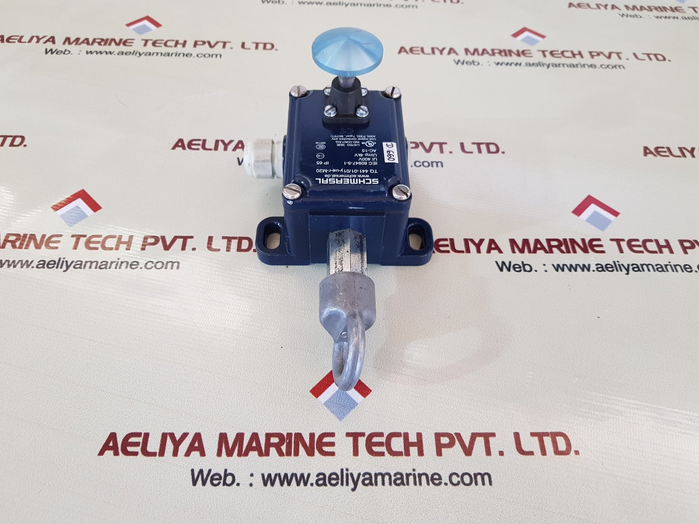Schmersal tq 441-01/01y-ue-r-m20 pull wire switch