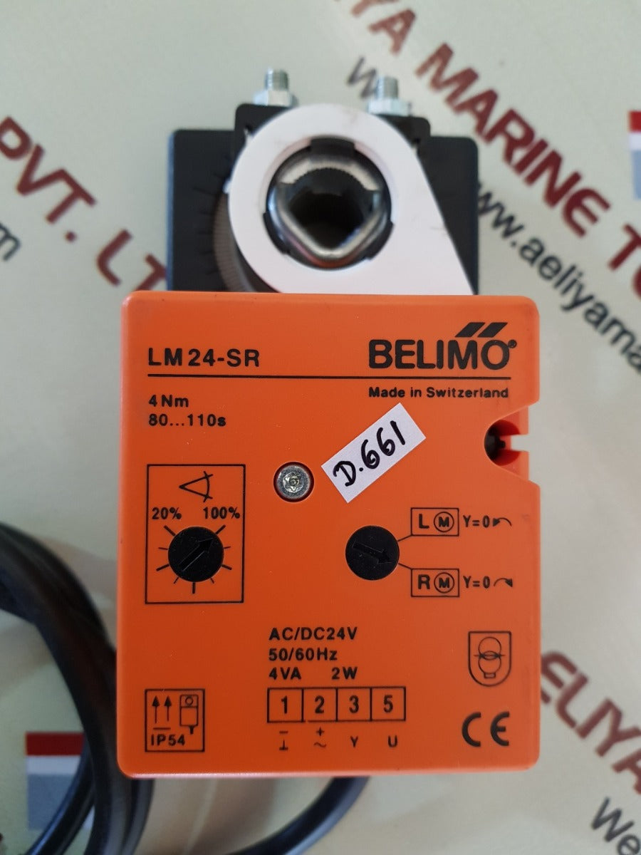 Belimo lm24-sr actuator ac/dc 24v 50/60hz 4va 2w