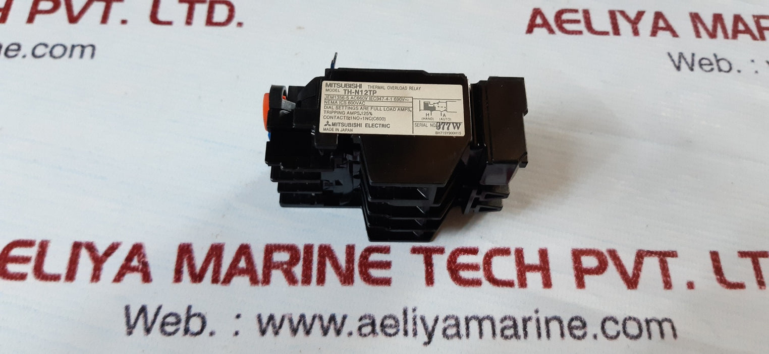 Mitsubishi th-n12tp thermal overload relay