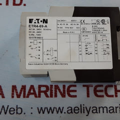 Eaton etr4-69-a time relay 24-240v 50-60hz 0,05s..100h