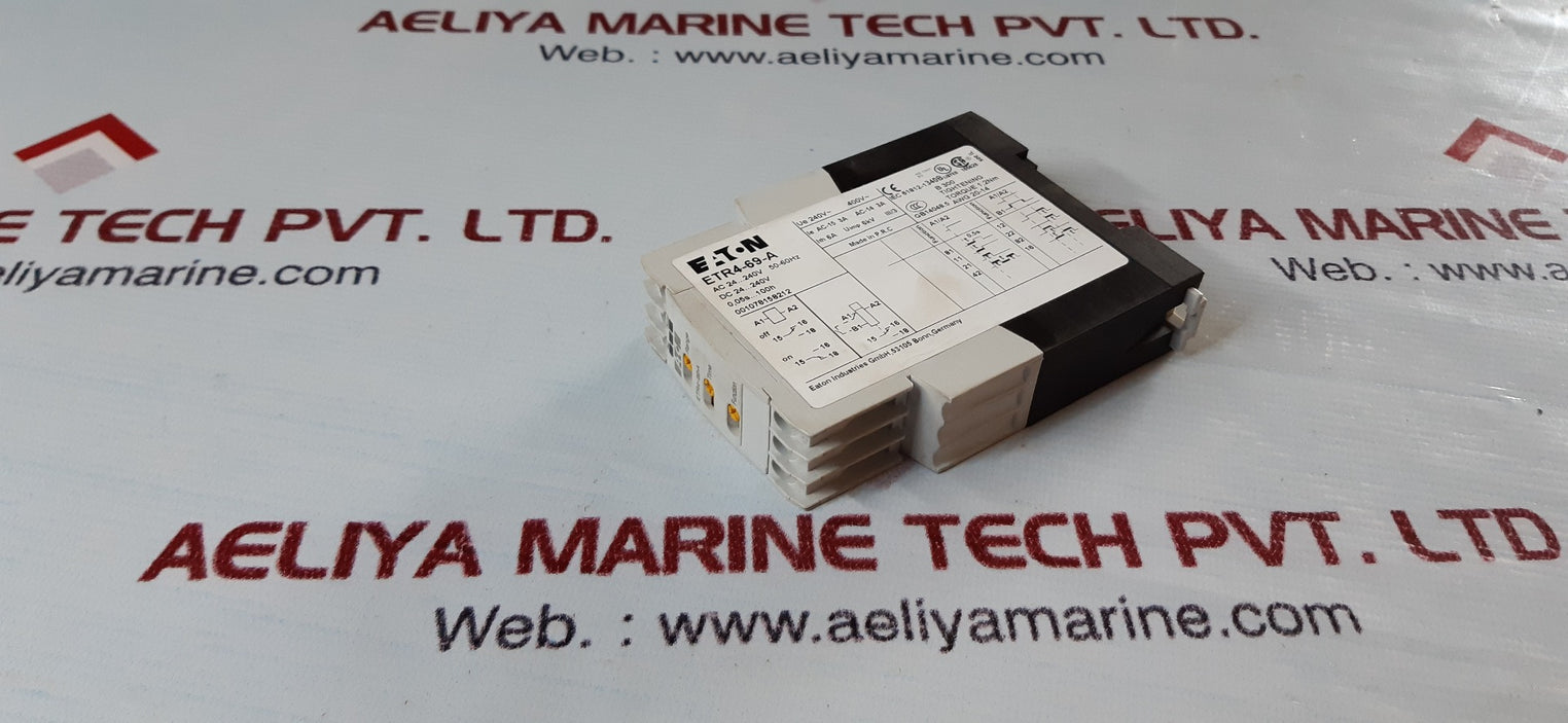 Eaton etr4-69-a time relay 24-240v 50-60hz 0,05s..100h