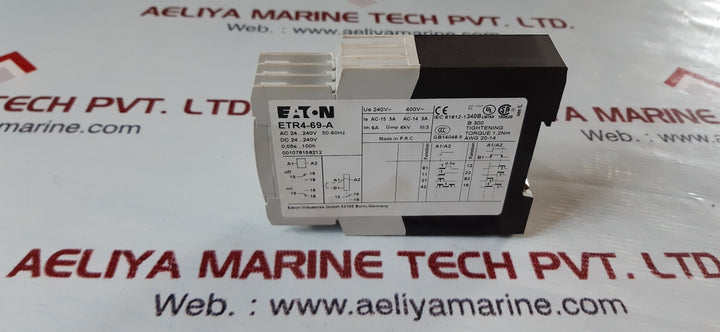 Eaton etr4-69-a time relay 24-240v 50-60hz 0,05s..100h