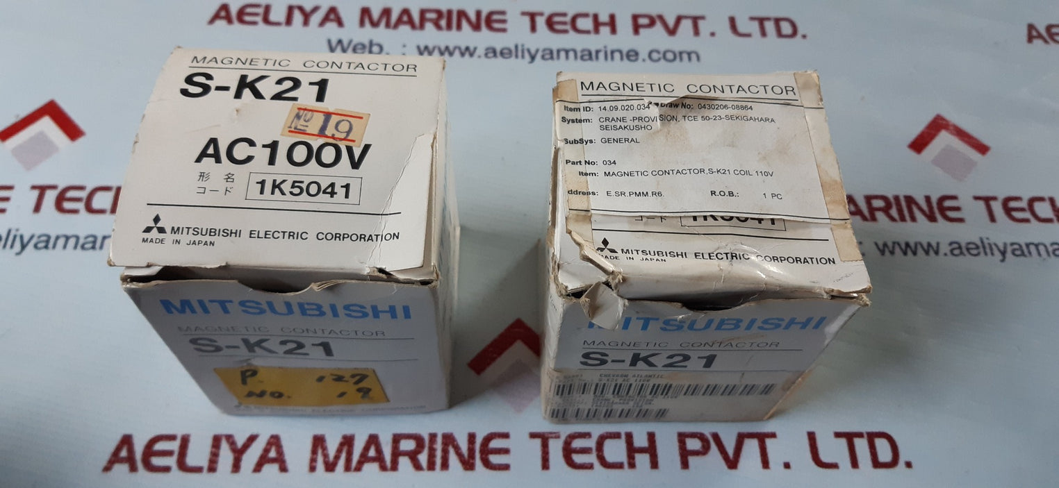 Mitsubishi s-k21 magnetic contactor ac110v