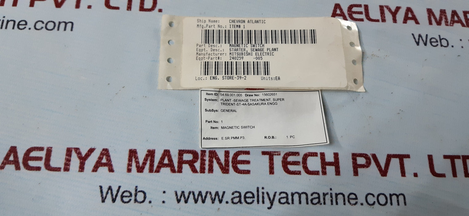 Mitsubishi s-k11 magnetic switch