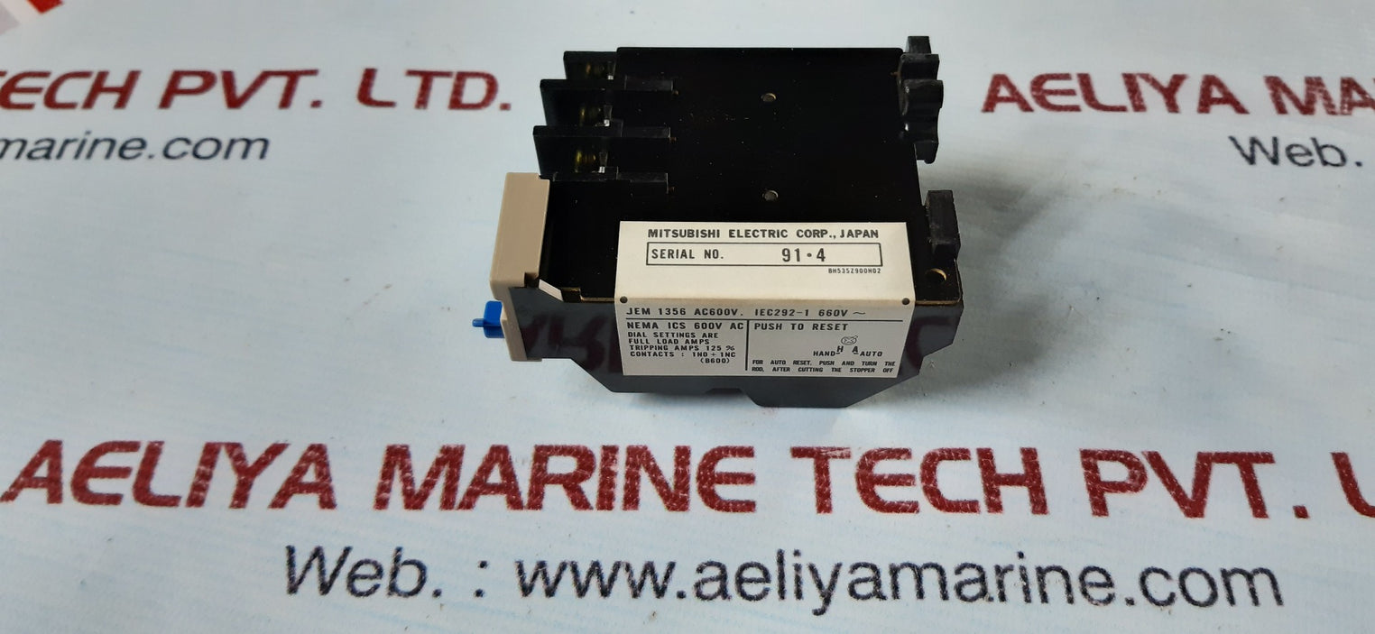Mitsubishi th-k20kp thermal overload relay