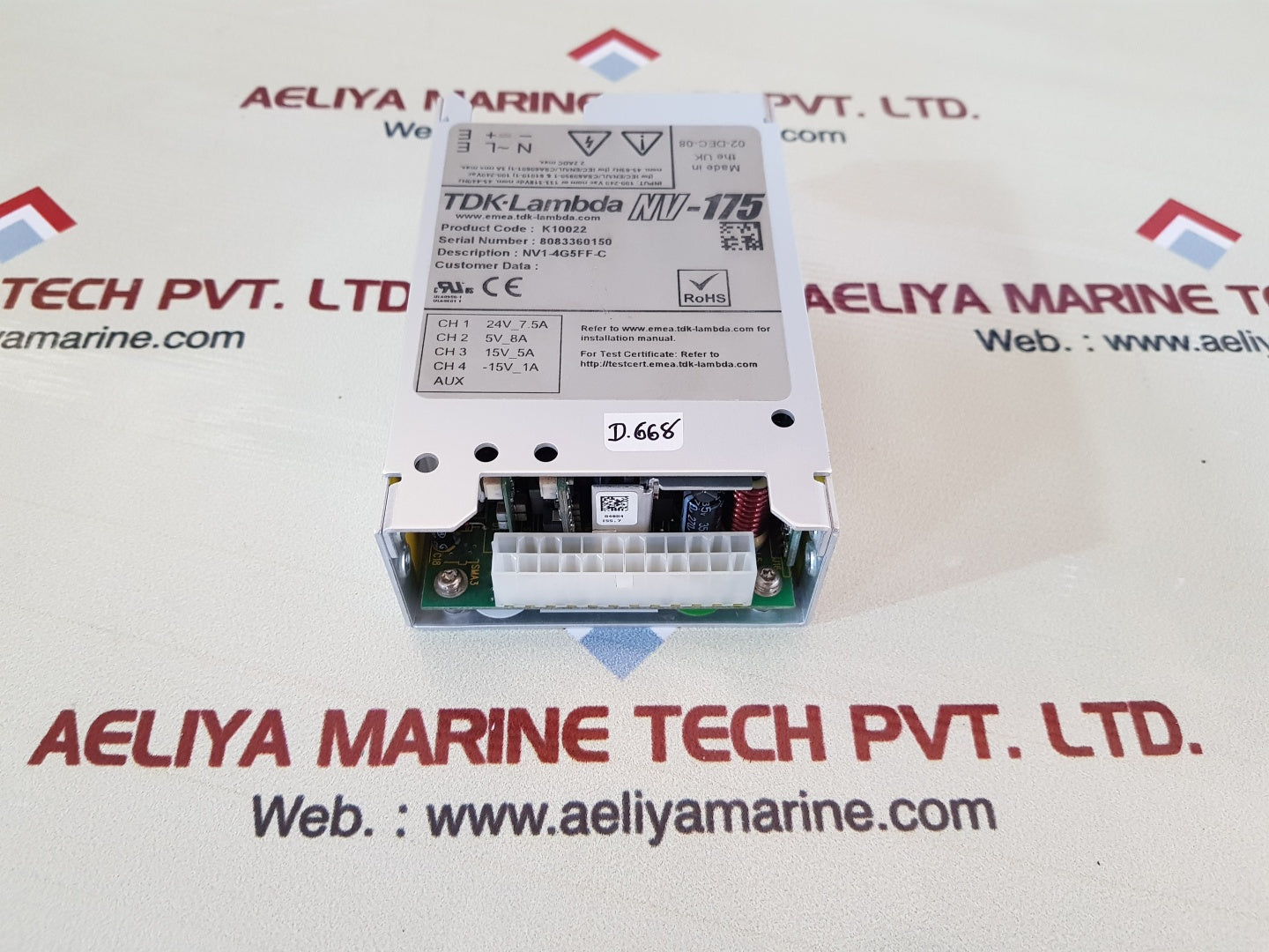 Tdk lambda nv 175 power supply nv1 4g5ff-c