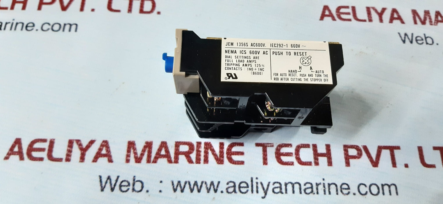 Mitsubishi th-k20kp thermal overload relay 3.6a