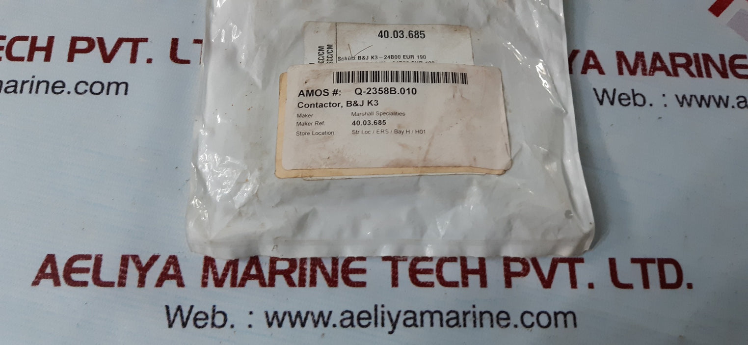 Benedikt & jager k3-24b00 contactor 40.03.685