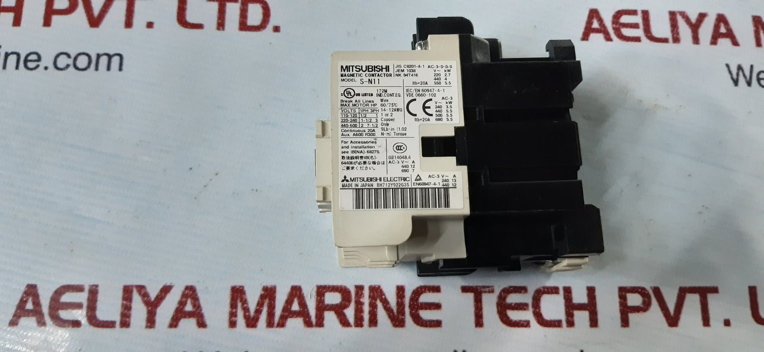 Mitsubishi s-n11 magnetic contactor 100-110v