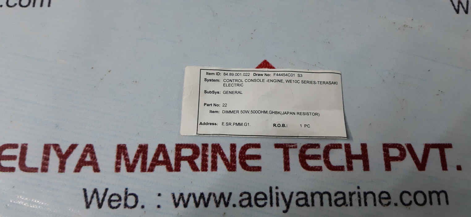 Japan Resistor 50W, 500Ohm Rheostat