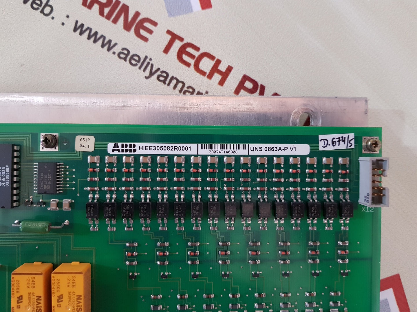 Abb hiee305082r0001 digital i/o card uns0862