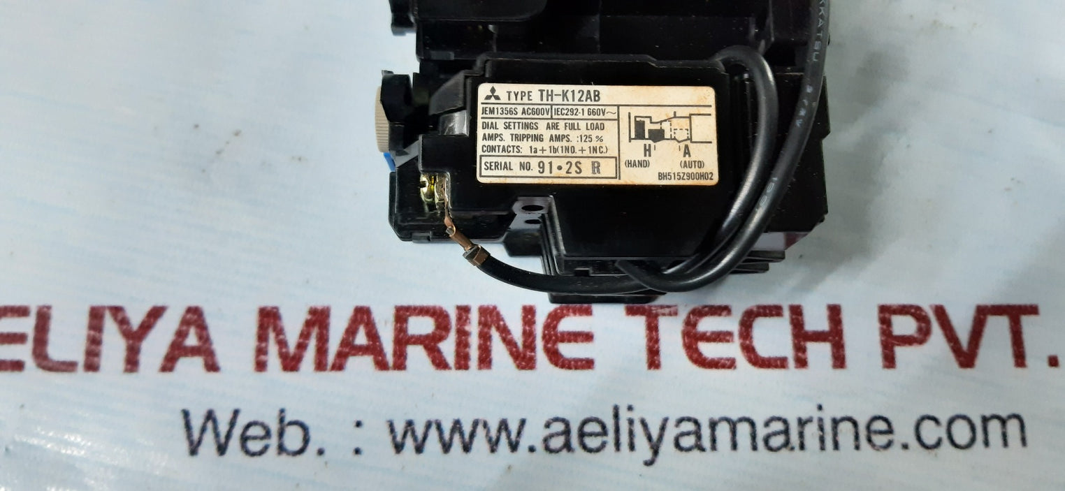 Mitsubishi electric s-k11 th-k12ab overload relay