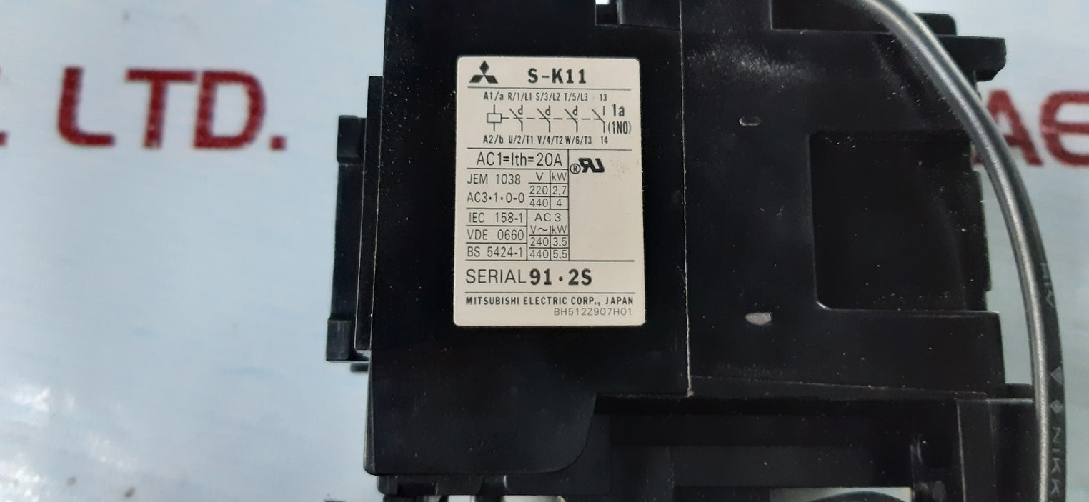 Mitsubishi electric s-k11 th-k12ab overload relay