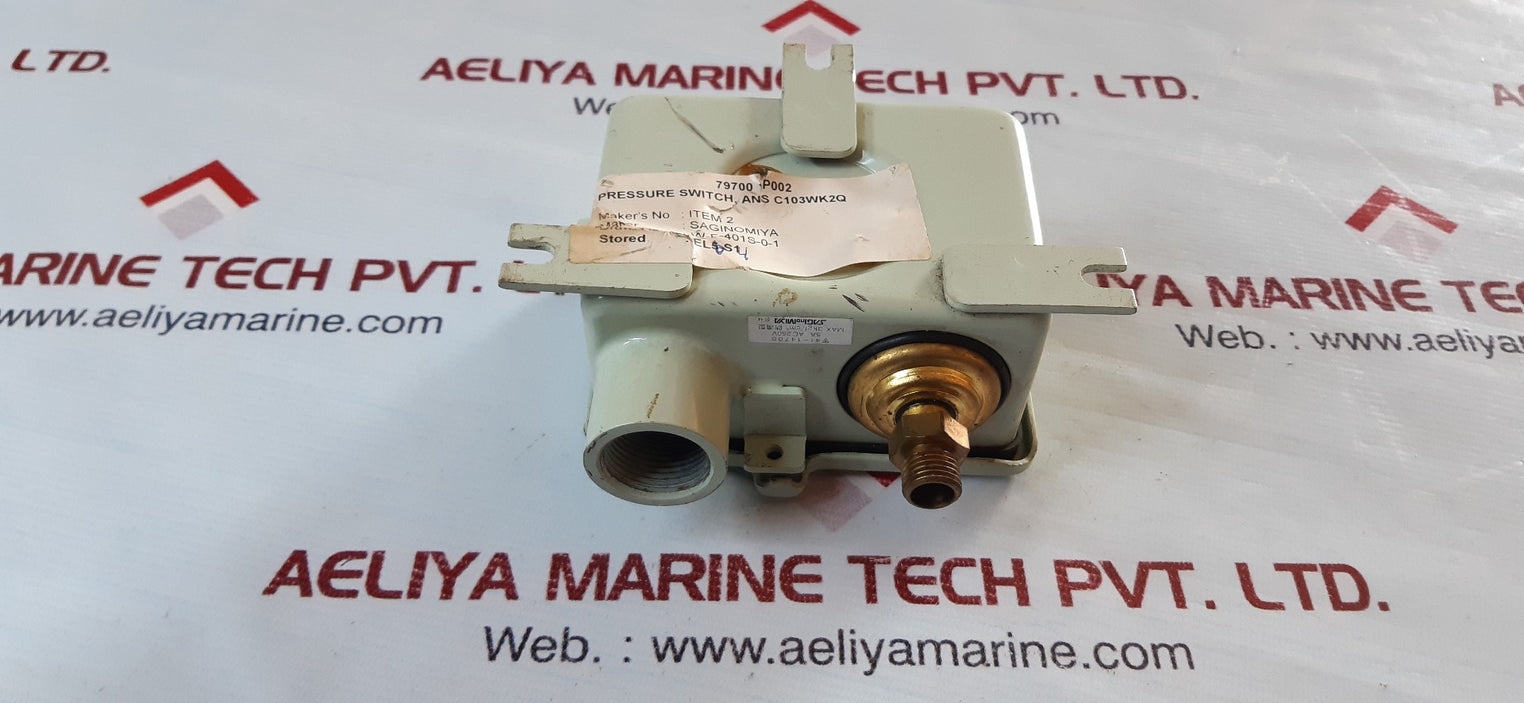 Saginomiya ans-c103wk2q pressure controls