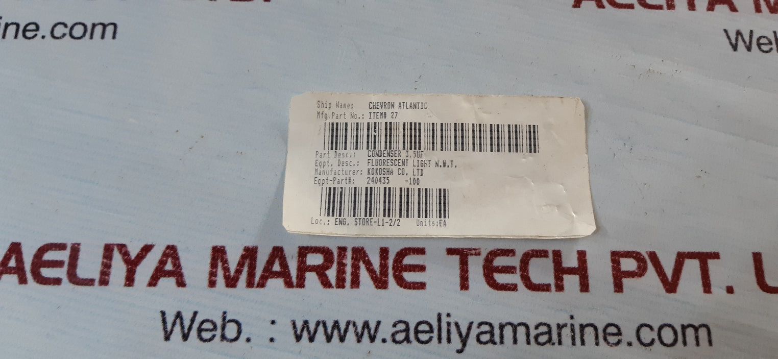 lot of 5x Kokosha shizuki 3.5uf capacitor