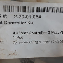 Air vent controller 2-pcs,wire & o/tube 1 pcs