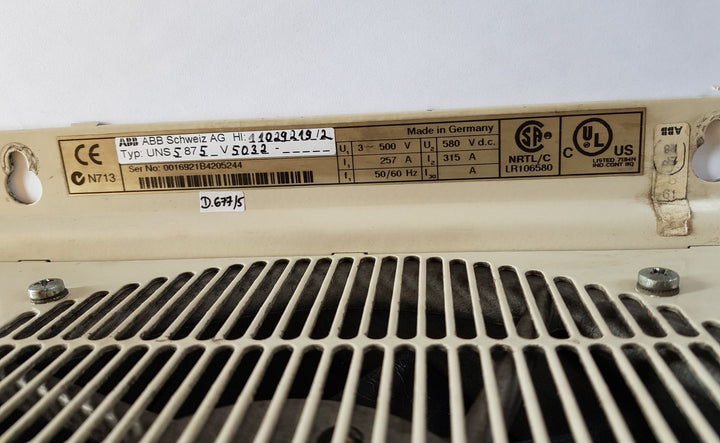 Asea brown boveri control panel