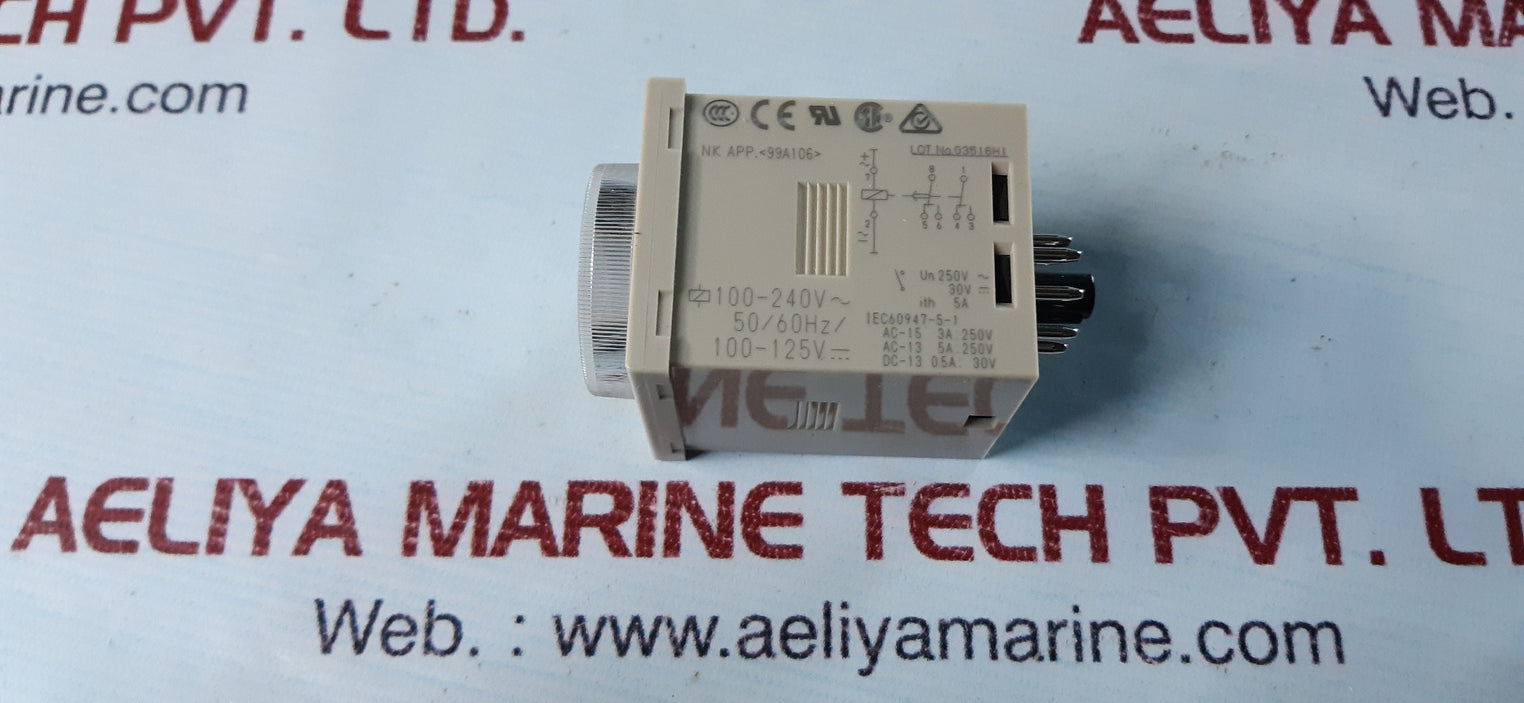 Omron h3cr-a8e timer 0 to 1.2 min