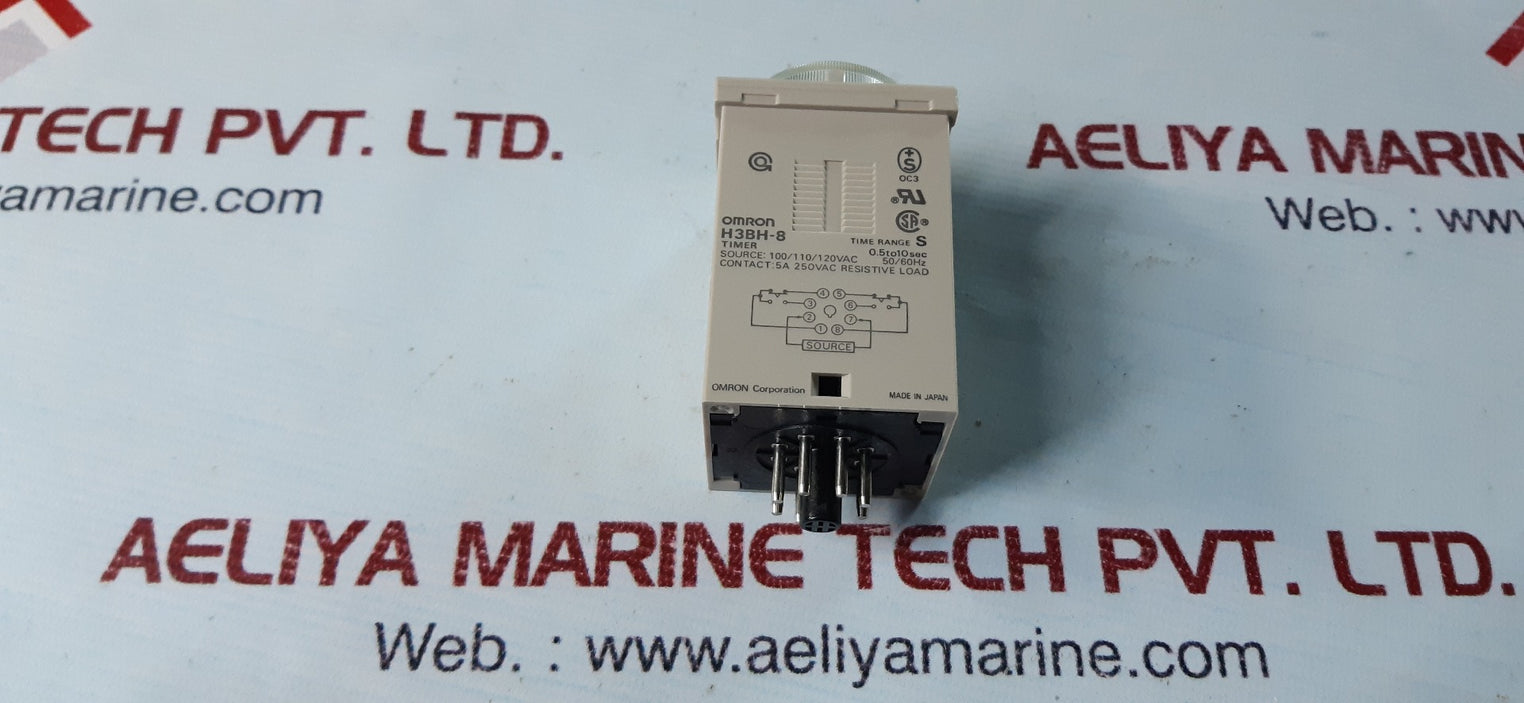 Omron h3bh-8 timer 100/110/120vac