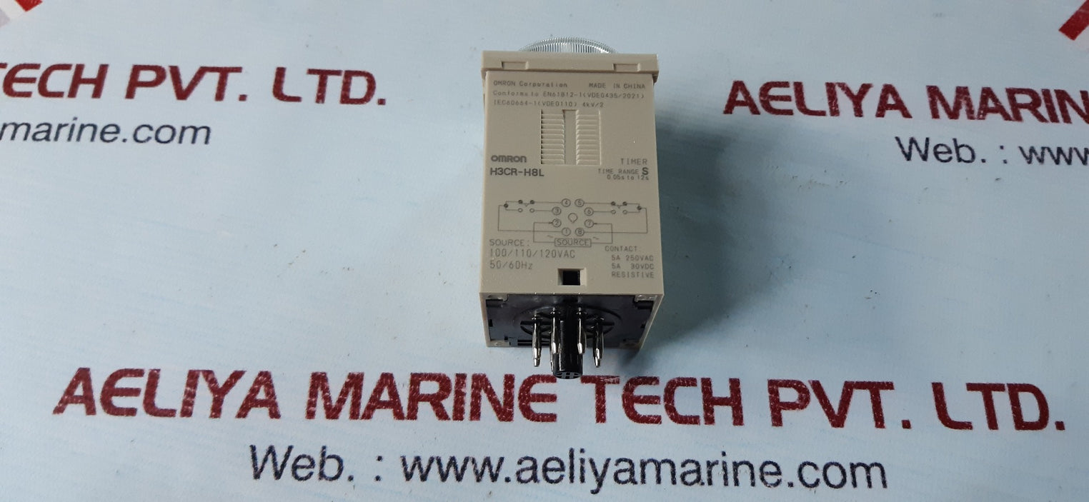Omron h3cr-h8l timer 100/110/120vac