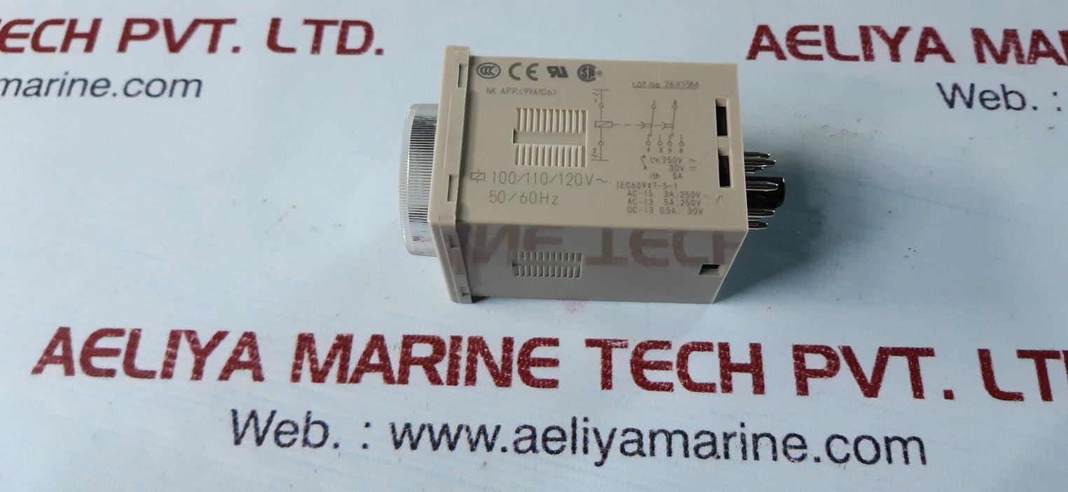 Omron h3cr-h8l timer 100/110/120vac