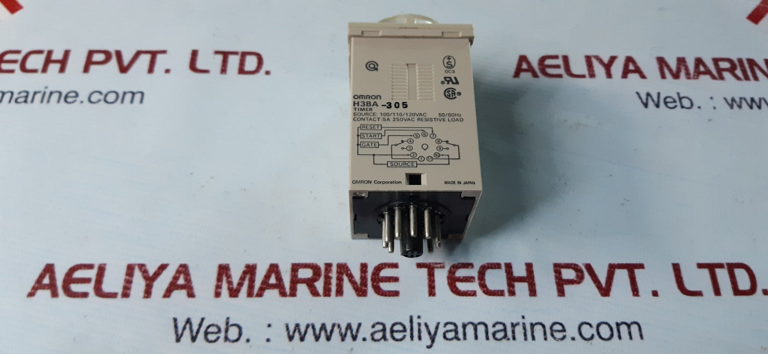 Omron h3ba-305 timer 100/110/120vac 50/60hz