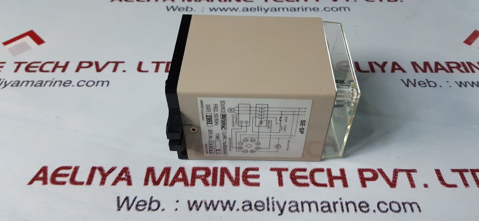 Omron se-sp1 motor relay 100/110vac 50/60hz 1-160a