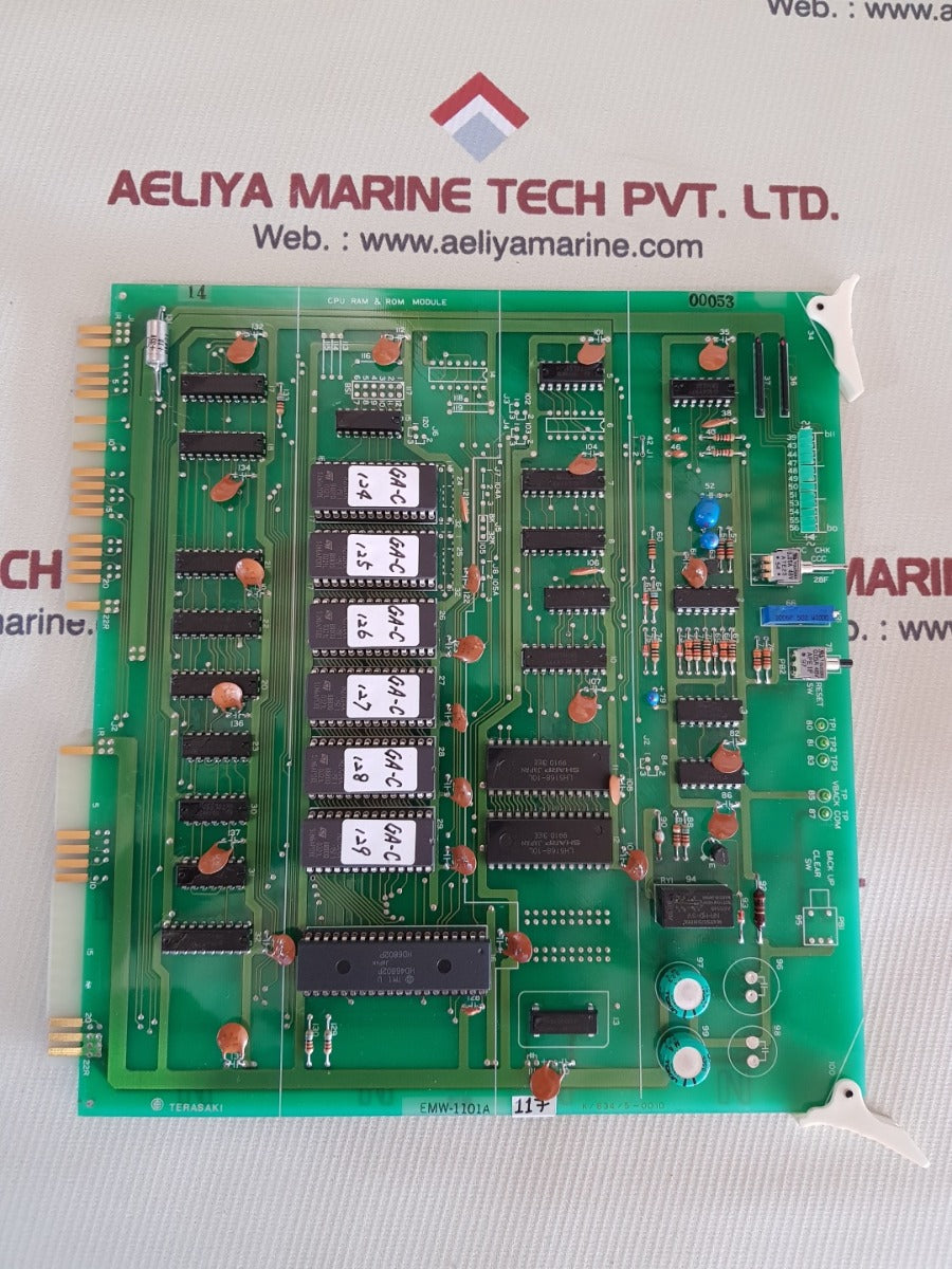 Terasaki emw-1101a cpu ram & rom module k/834/5-001d