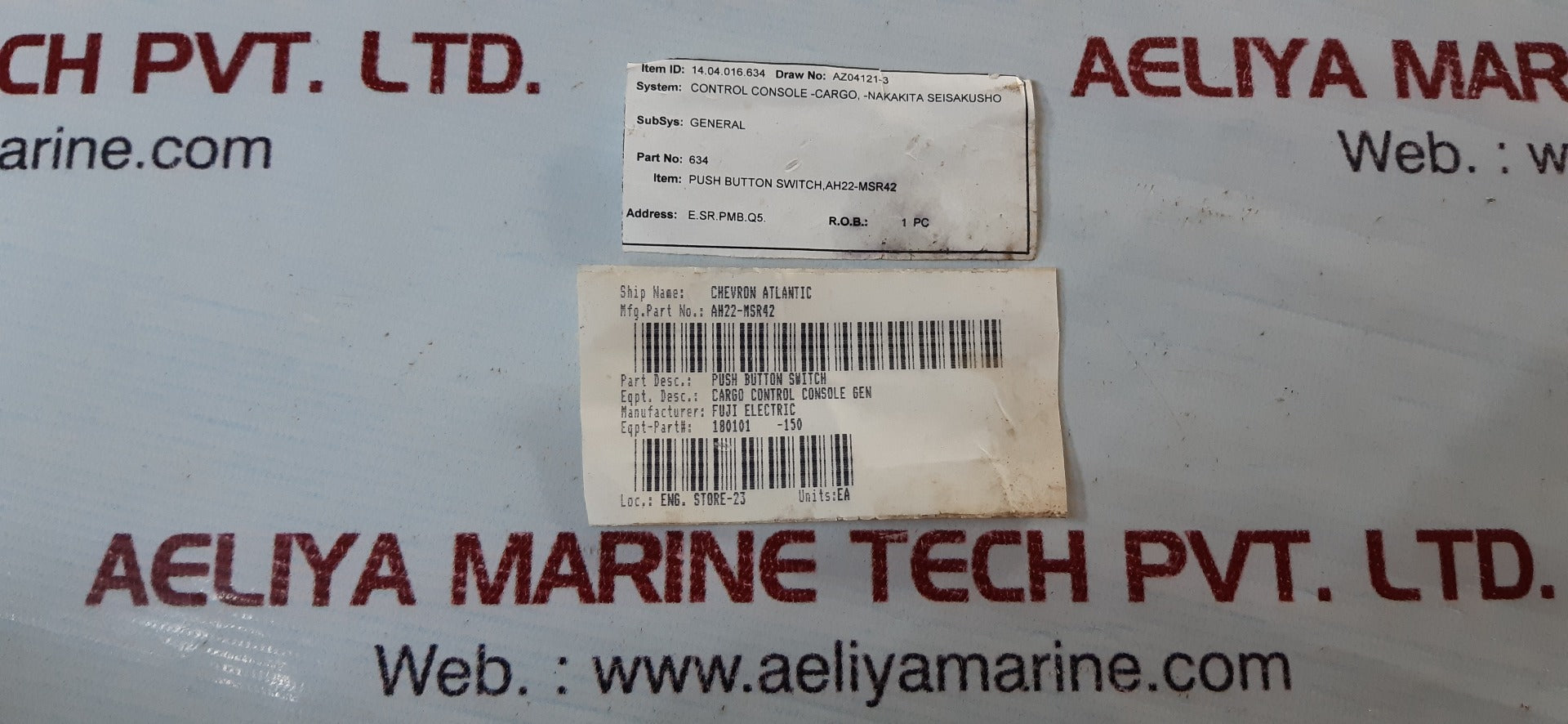 Fuji Electric Ah22-msr42 Pushbutton Switch