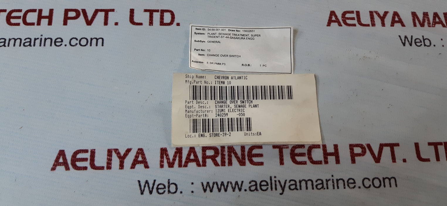 Izumi 41-10570 selector switch