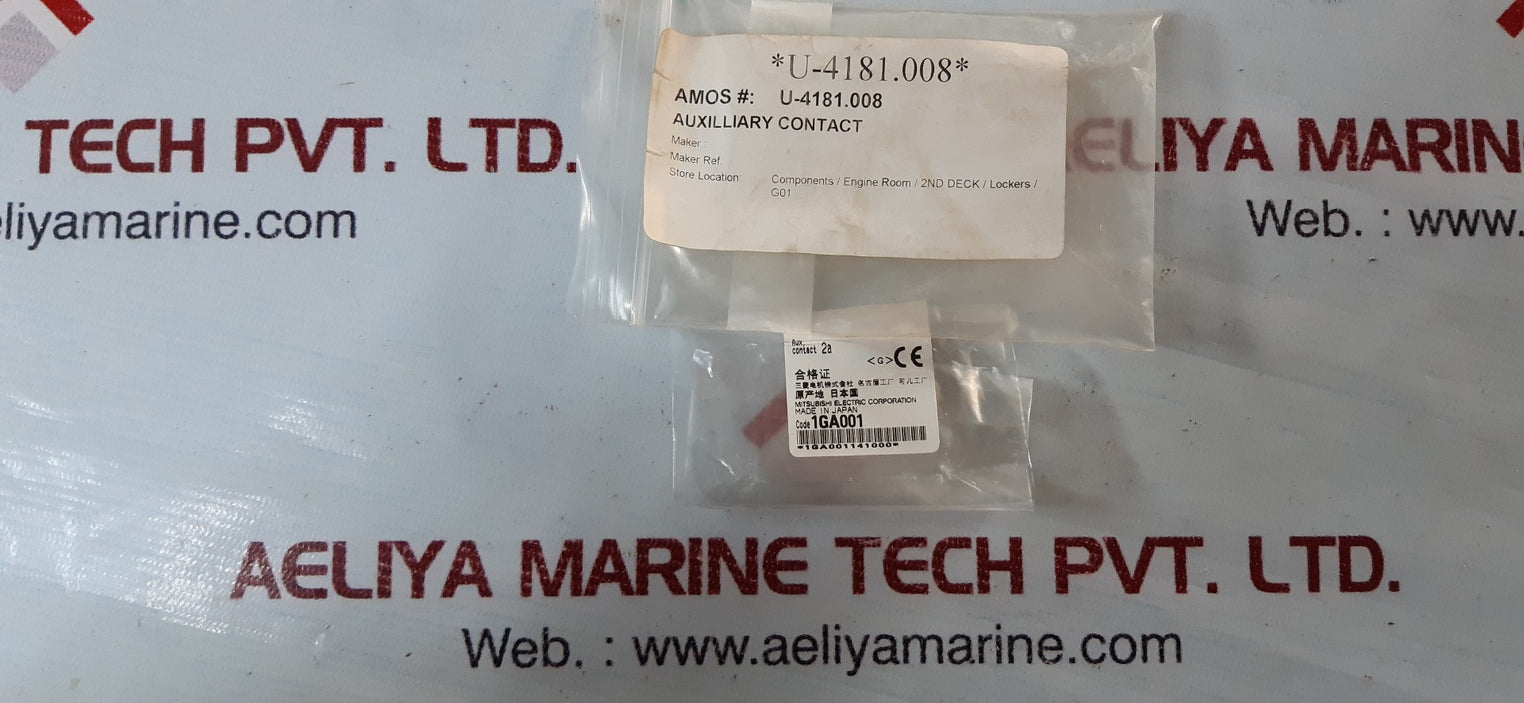 Mitsubishi electric un-ax2 auxilliary contact