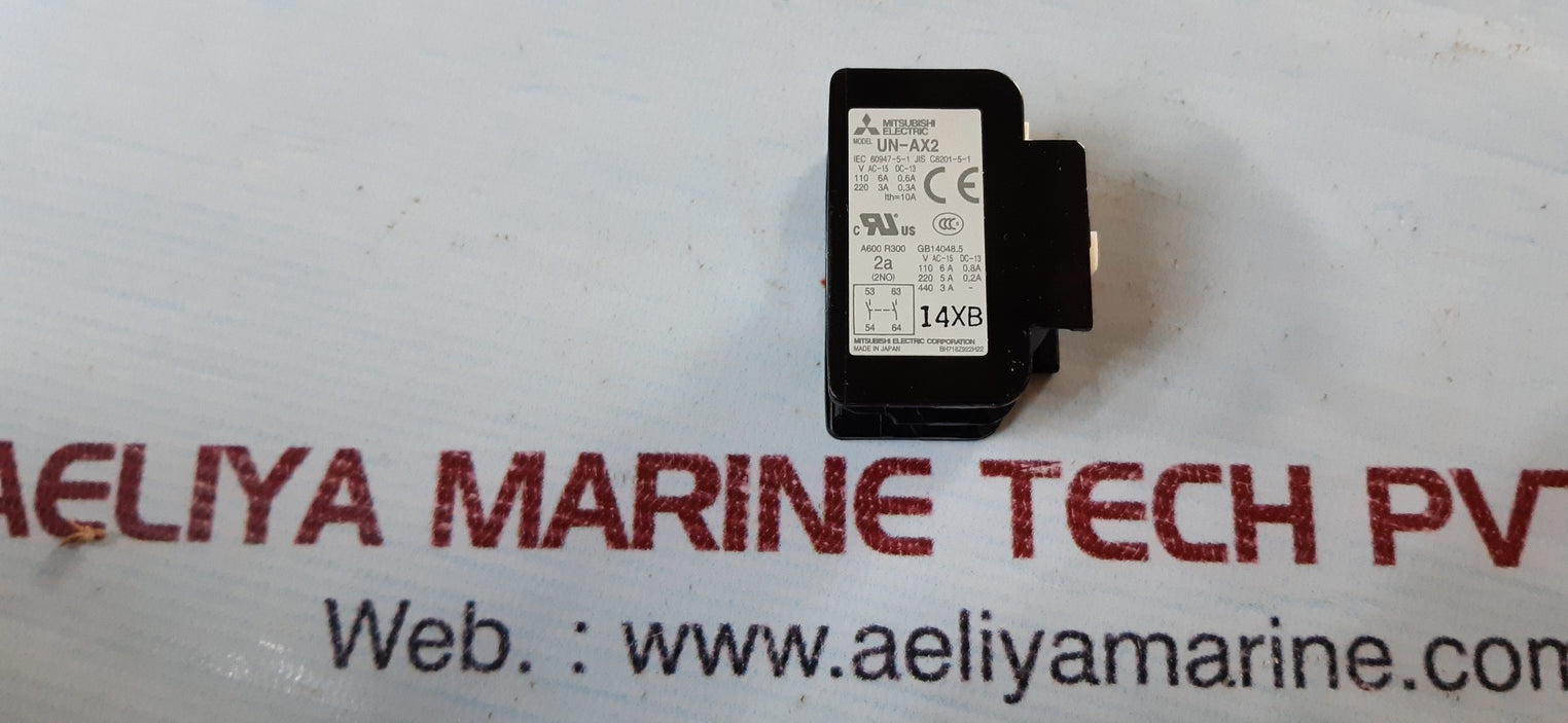 Mitsubishi electric un-ax2 auxilliary contact