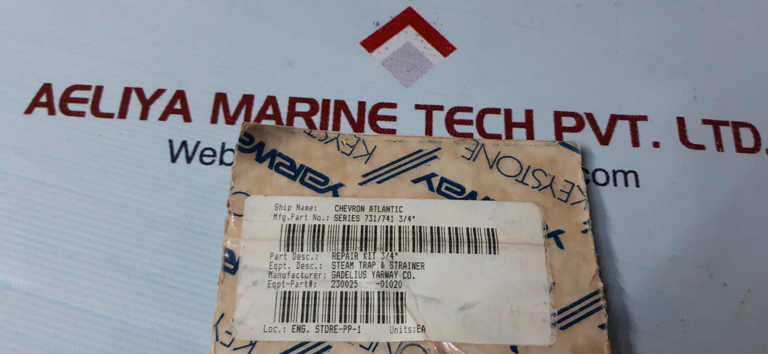 Yarway class 600 731/741 300psi 450f uni body piston trap