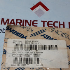 Yarway class 600 731/741 300psi 450f uni body piston trap