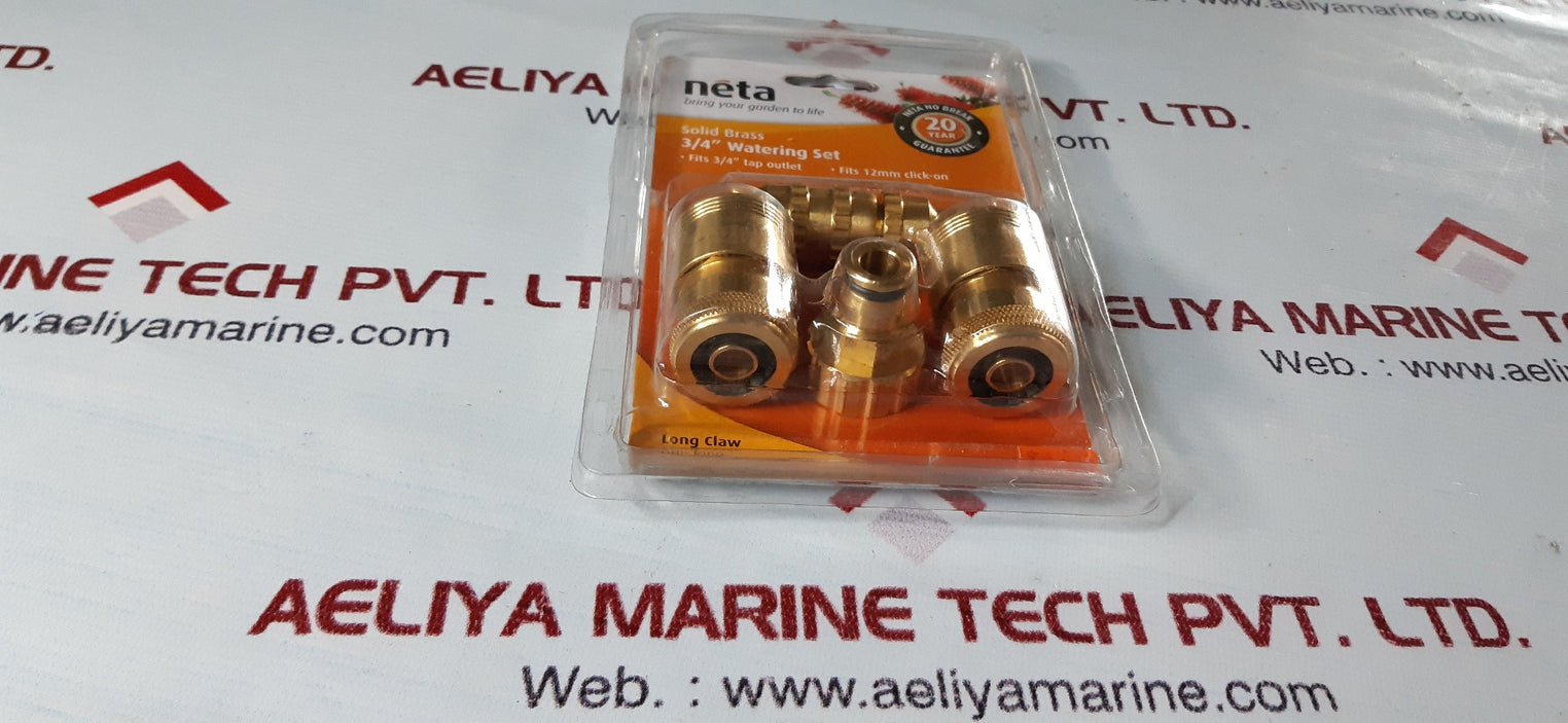 Neta 12mm solid brass 3/4'' watering set