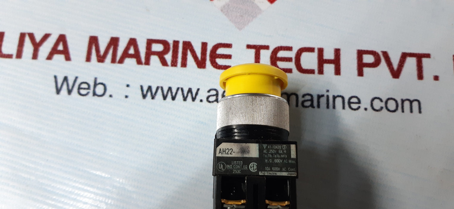 Fuji electric ah22 push button switch ac 250v 6a