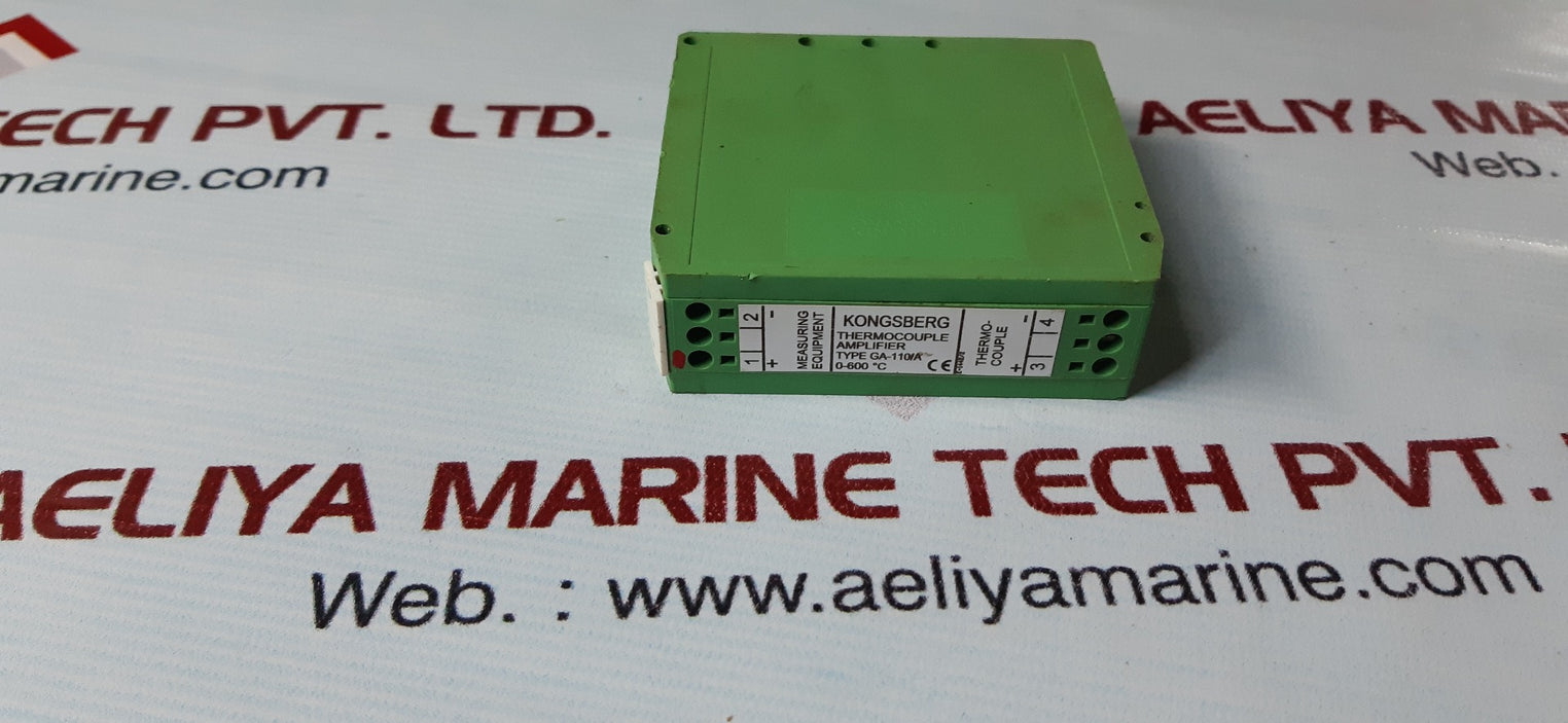 Kongsberg ga-110/a thermocouple amplifier 0-600'c