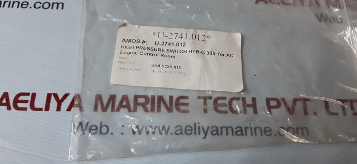 saginomiya high pressure switch