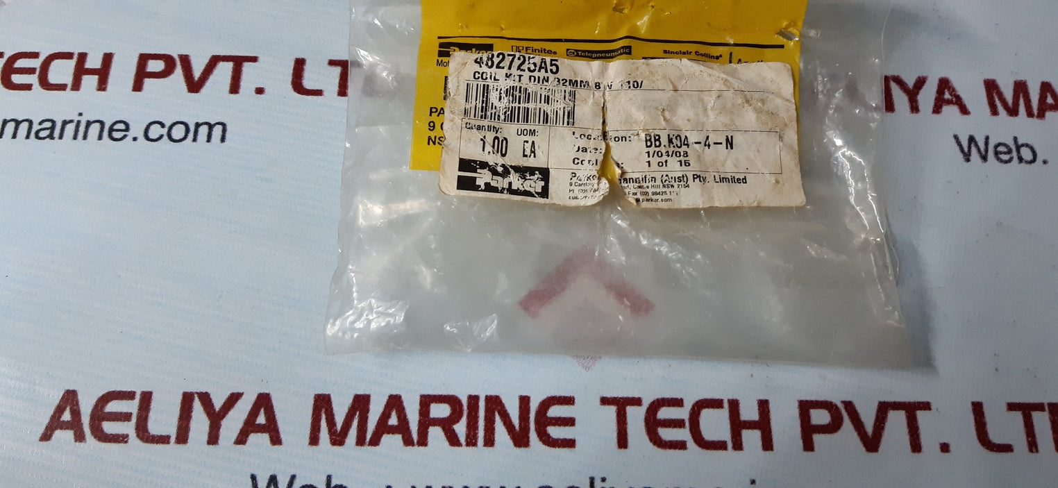 Parker 482725a5 f coil kit din 32mm 8w 110