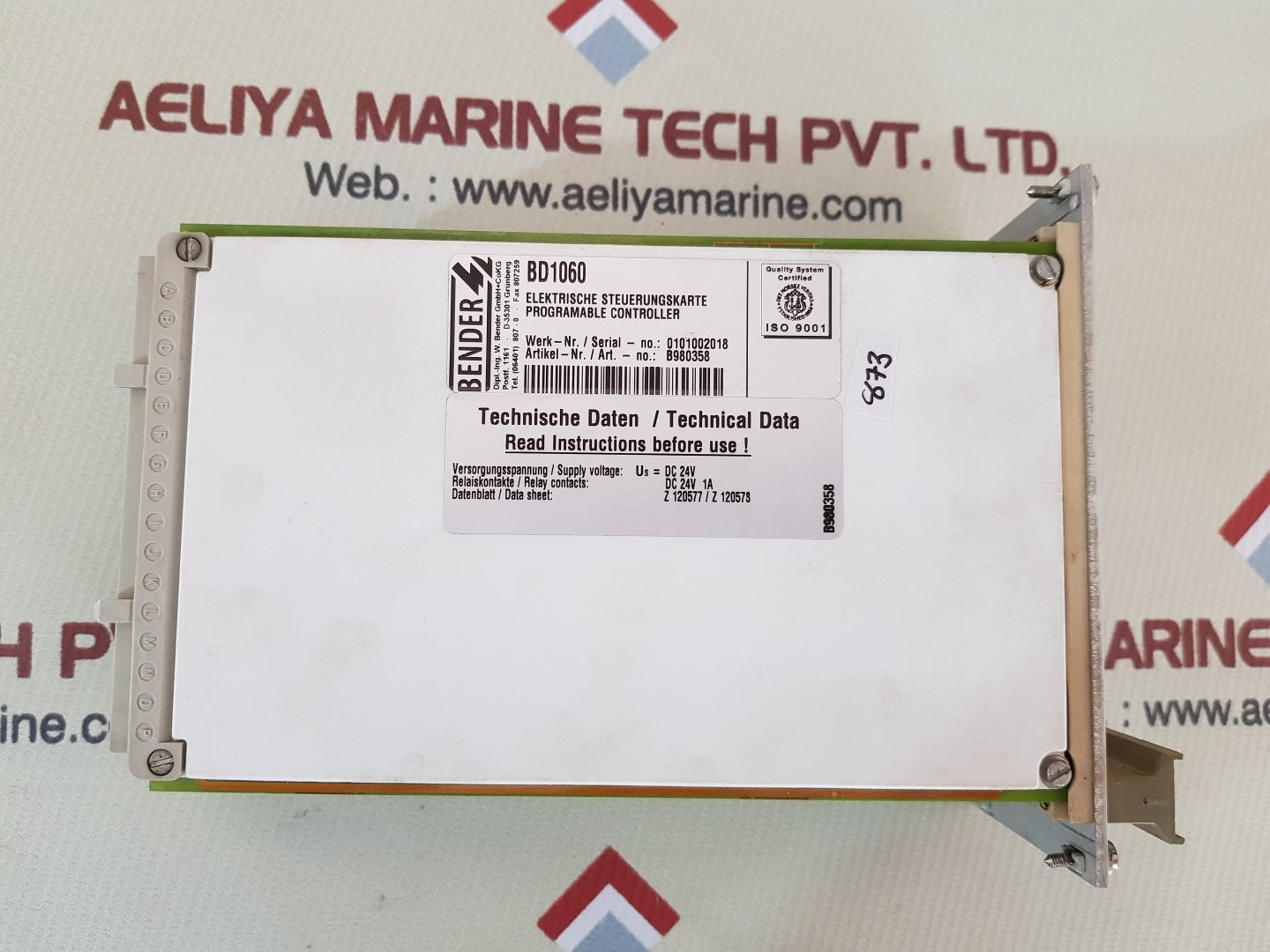 Bender bd1060 programmable controller