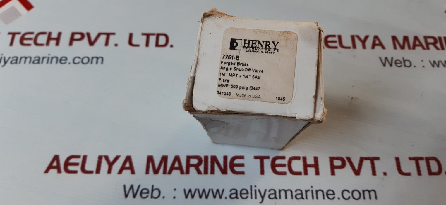 Henry 7761-b angle shut off valve