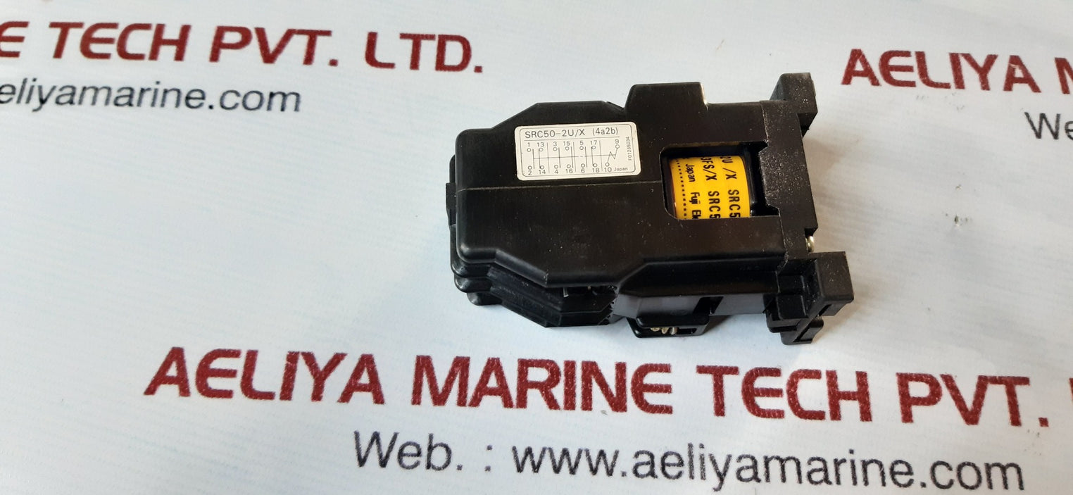 Fuji electric src50-2u/x (4a2b) auxiliary relay 200/200-220v 50/60hz coil