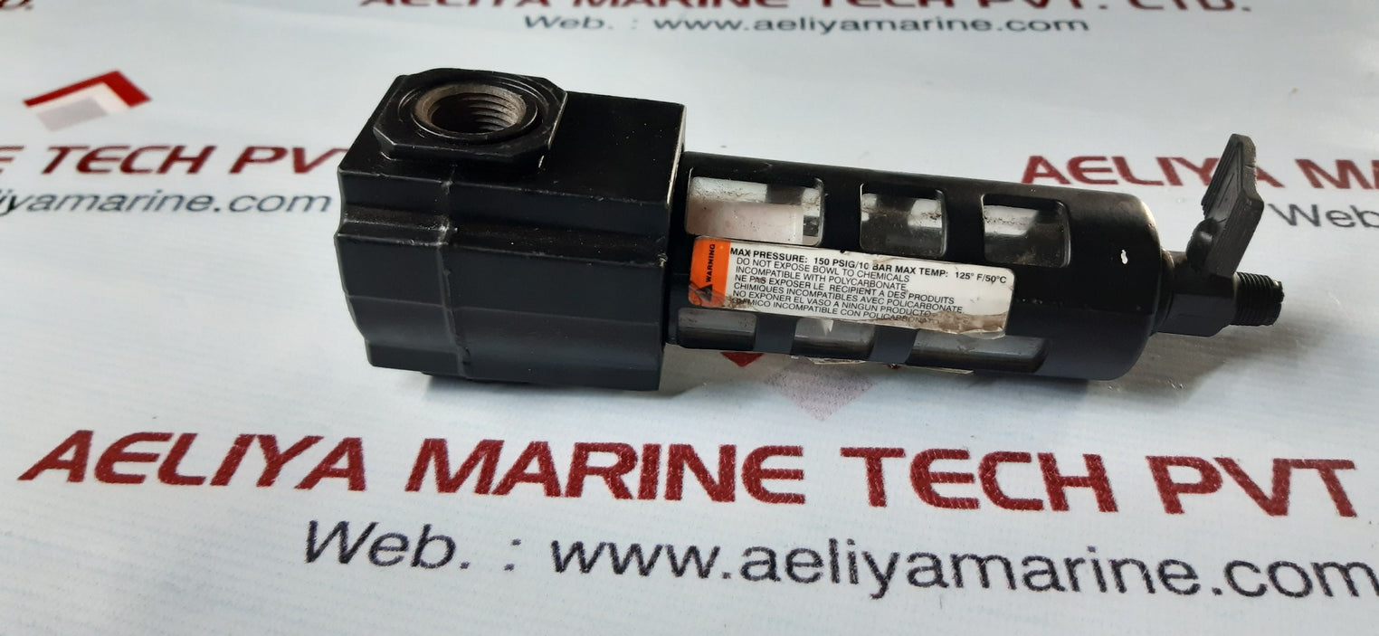 Speedaire 4zl30 compressed air filter 150psig 10bar 125'f 50'c