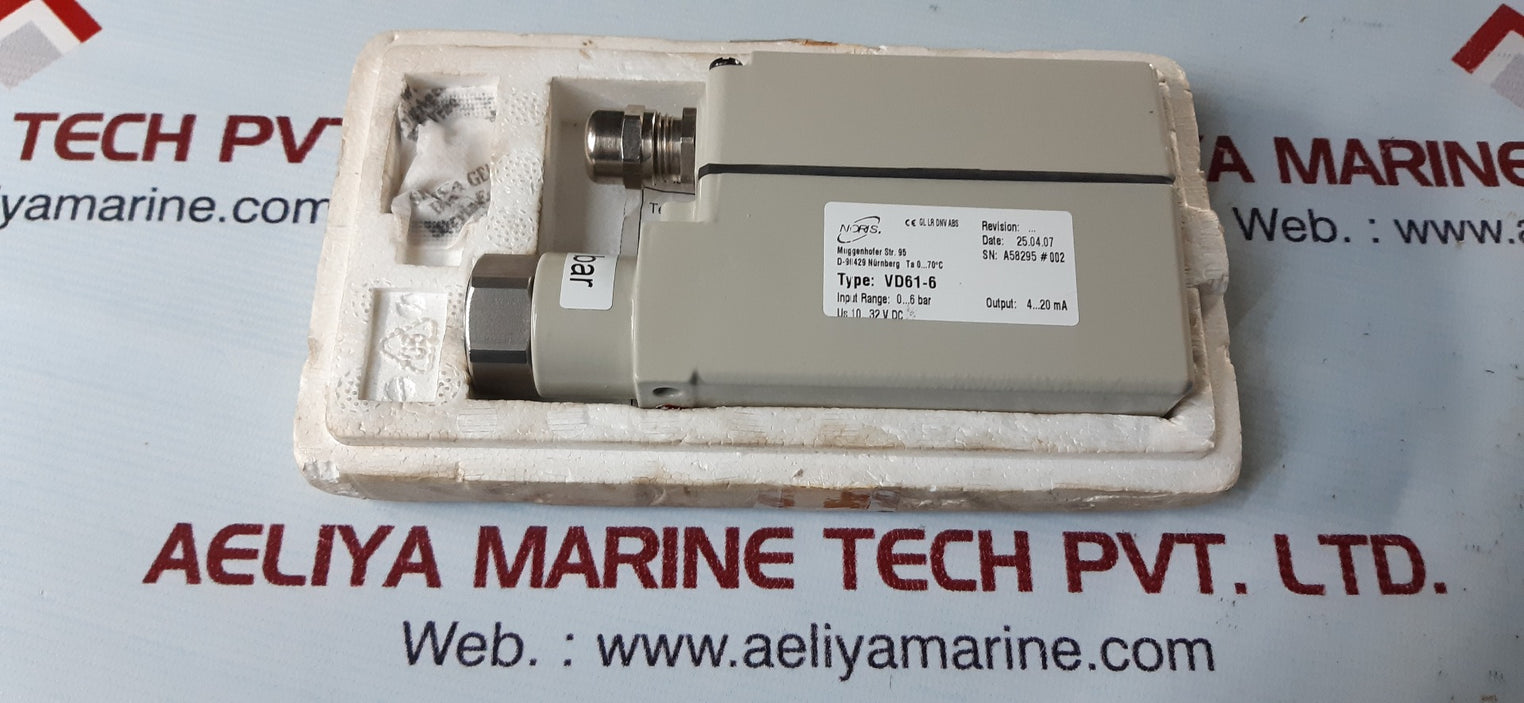 Noris vd61-6 pressure transmitter pmax 35bar