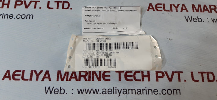 Omron ly4 aux.relay 100/110vac