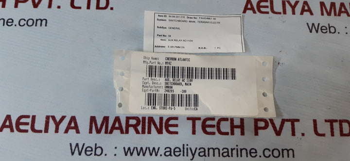 Omron my4z relay 100/110vac